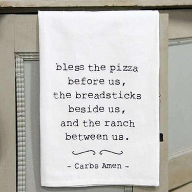 Carbs Amen Kitchen Dish Towel - The Fox Decor